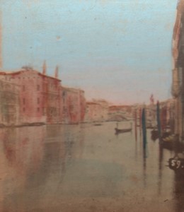 Italy Venice Canal Grande Old Stereo Photo 1880