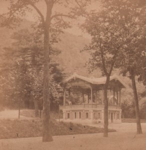 Belgium Spa Seven Hours Promenade Old Stereoview Photo Queval 1880