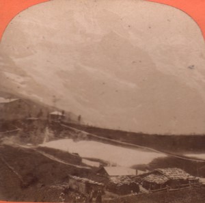 Switzerland Alps Jungfrau Old Stereo Photo Jullien 1880