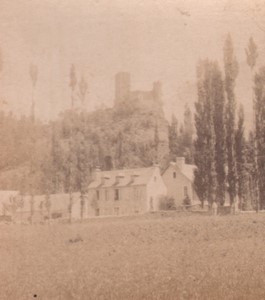 France Lourdes Sainte Marie castle Old Stereo Photo Viron 1880