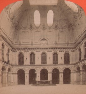 France Bordeaux Stock Exchange interior Old Stereo Photo 1880