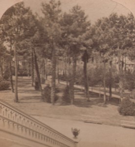 France Arcachon Casino park Old Stereo Photo Neurdein 1880