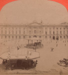 France Toulouse Capitole City Hall Old Stereo Photo 1880