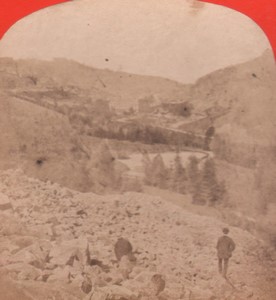 France Vosges Plombieres-les-Bains panorama Old Stereo Photo 1880