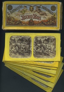 France Vaudeville La Biche au Bois Old Marinier Tissue Stereoview box 1866