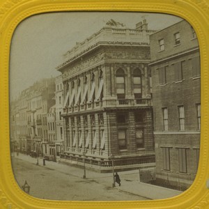 United Kingdom London street Old E.L. Photo Stereoview Tissue 1865