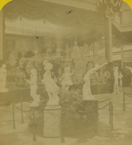 Paris World Fair Italian Section Exhibit Old Photo Stereo 1878