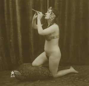 Paris Woman study Old Erotic Photo Stereo 1900