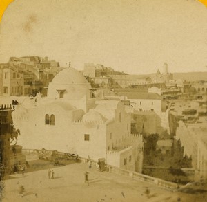 Algeria Algiers Funeral of Duke of Malakoff Mosque Old Stereo photo Block 1864