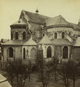 Germany Rhine Koln Cologne St. Maria im Kapitol Old Stereo photo Eisen 1865