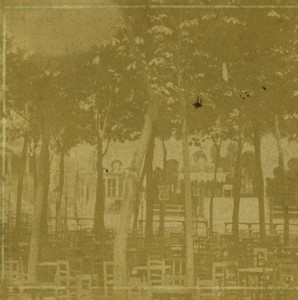 France Paris Second Empire Champs Elysées Old Stereo photo 1860