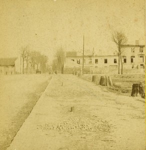 France Siege de Paris Disasters Ruins Old Stereo photo 1870-1871