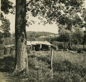 France First World War Marne Defense of a village Small Post Stereo Photo 1918#1