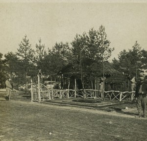 First World War Marne city ​​under wood officer's villa Old Stereo Photo 1918#2