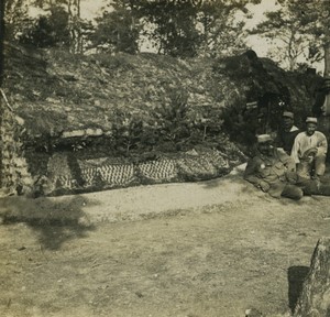 First World War Marne city ​​under wood captain's villa Old Stereo Photo 1918#2