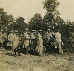 First World War Marne city ​​under wood Sunday Music Old Stereo Photo 1918 #1