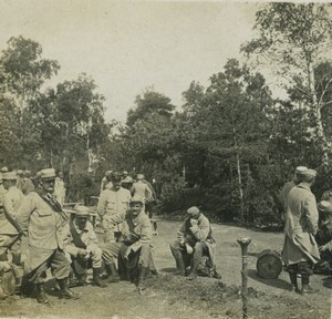 First World War Marne the regimental clique Old Stereo Photo 1918