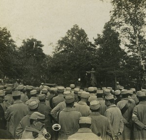 France First World War Marne recreational session Old Stereo Photo 1918 #1