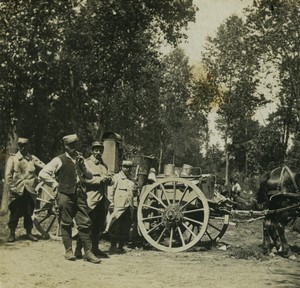 France First World War Marne mobile kitchen Old Stereo Photo 1918 #1