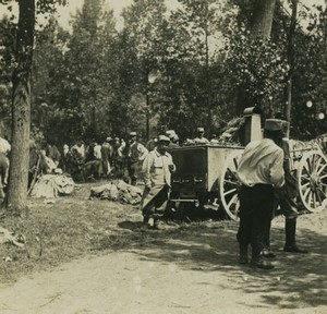 France First World War Marne mobile kitchen Old Stereo Photo 1918 #2