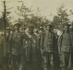 France First World War Marne colonial troops Old Stereo Photo 1918 #1