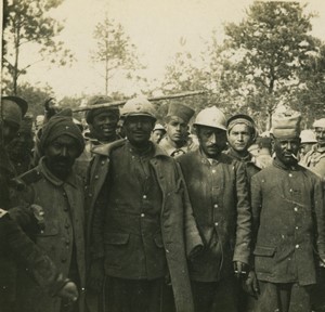 France First World War Marne colonial troops Old Stereo Photo 1918 #2