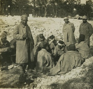 France First World War Marne colonial troops Old Stereo Photo 1918 #5