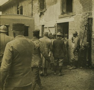 France First World War Marne German prisoners Old Stereo Photo 1918