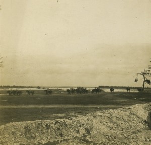 France First World War Marne Souain plain Old Stereo Photo 1918 #2