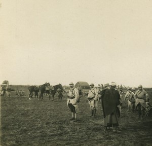 France First World War Marne halt before attack Old Stereo Photo 1918