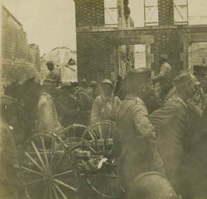 France First World War Marne german prisoners Old Stereo Photo 1918