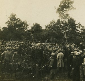 First World War Marne city ​​under wood Sunday Music Old Stereo Photo 1918 #2