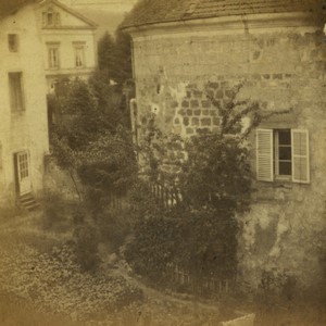 France a House in a town or village Old Photo Stereoview 1860