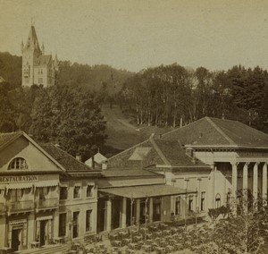 Germany Baden Baden Casino Restaurant Old Photo Stereoview Werzinger 1860