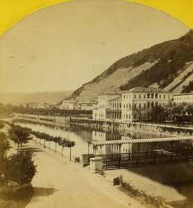 Germany Bad Ems Kursaal Spa Town Old Photo Stereoview 1860