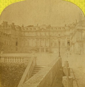 France imperial residences Saint Cloud Castle Old Photo Stereo Lamy 1868