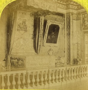 France imperial residences Versailes Louis XIV room Old Photo Stereo Lamy 1868