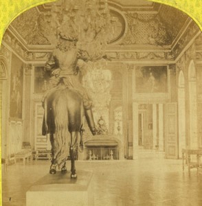 France imperial residences Versailes bull’s eye room Old Photo Stereo Lamy 1868