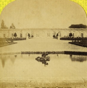 France imperial residences Versailles Grand Trianon Old Photo Stereo Lamy 1868