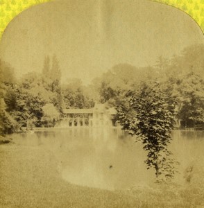 France Residences Imperiales Versailles Petit Trianon Hameau de la Reine? Ancienne Photo Stereo Lamy 1868 #2