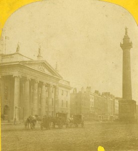 Ireland Dublin Sackville Street Old Photo Stereo 1870