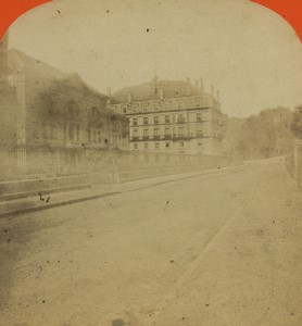 France Vosges Plombieres Hotel Napoleon Ancienne Photo Stereo 1890
