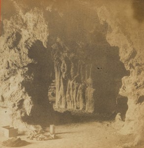 France Marseille Borelly Park cave Old Photo Stereo 1890