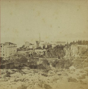 France French Riviera Cannes? Panorama Old Photo Stereo 1890