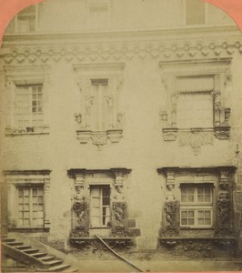 France Toulouse Hotel du Vieux Raisin Ancienne Photo Stereo Neurdein 1880 #1