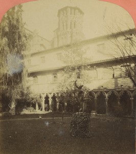 France Toulouse Cloitre du Musée Ancienne Photo Stereo Neurdein 1880 #1