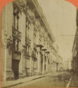 France Toulouse Hôtel de Bagis Clary Pierre Ancienne Photo Stereo Neurdein 1880