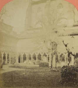 France Toulouse Musée interieur du Cloitre Ancienne Photo Stereo Neurdein 1880 #3