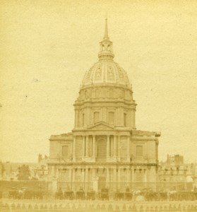 France Paris Dome des Invalides Old Debitte & Hervé Stereoview Photo 1870