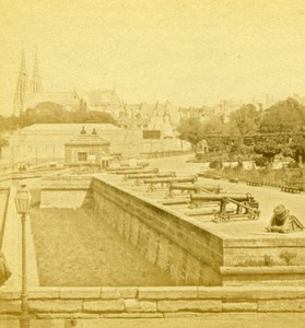 France Paris Esplanade des Invalides Old Debitte & Hervé Stereoview Photo 1870